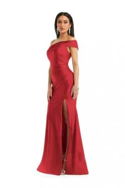 Cynthia & Sahar Cynthia And Sahar CS107 One Shoulder High Slit Gown -Outlet Prom Dresses Store F22 DCS CS107 03 470x705