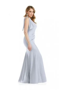 Cynthia & Sahar Cynthia And Sahar CS108 Cascading Bow One Shoulder Gown -Outlet Prom Dresses Store F22 DCS CS108 03 470x705