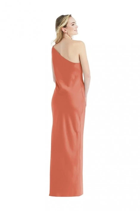 Dessy Social Bridesmaid Dessy Social 8209 Sleek One Shoulder Bridesmaid Dress 4 Dessy Social Bridesmaid Dessy Social 8209 Sleek One Shoulder Bridesmaid Dress - Image 2