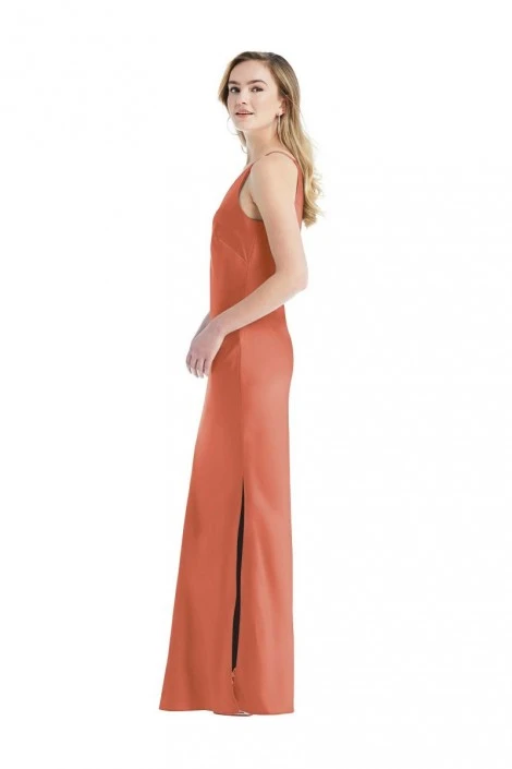 Dessy Social Bridesmaid Dessy Social 8209 Sleek One Shoulder Bridesmaid Dress 5 Dessy Social Bridesmaid Dessy Social 8209 Sleek One Shoulder Bridesmaid Dress - Image 3