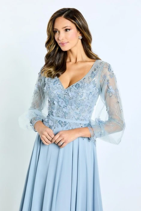 Montage By Mon Cheri Montage M505 Breezy Long Sleeve Gown 7 Montage By Mon Cheri Montage M505 Breezy Long Sleeve Gown - Image 5