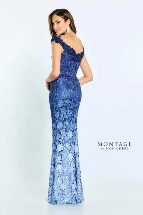 Montage By Mon Cheri Montage M507 Off Shoulder Ombre Lace Gown 4 Montage By Mon Cheri Montage M507 Off Shoulder Ombre Lace Gown - Image 2