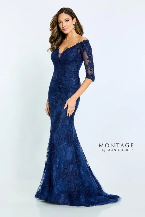 Montage By Mon Cheri Montage M510 Glamorous Lace Mother Of Bride Gown 5 Montage By Mon Cheri Montage M510 Glamorous Lace Mother Of Bride Gown - Image 3