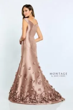 Montage By Mon Cheri Montage M513 Floral 3D Mikado A-Line Gown -Outlet Prom Dresses Store F22 MG M513 02 470x705