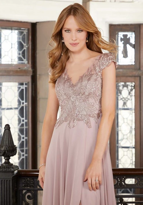 MGNY By Morilee 72605 Beautiful Cap Sleeve Gown 6 MGNY By Morilee 72605 Beautiful Cap Sleeve Gown - Image 4