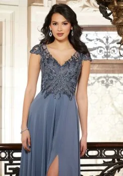 MGNY By Morilee 72605 Beautiful Cap Sleeve Gown 11 MGNY By Morilee 72605 Beautiful Cap Sleeve Gown -Outlet Prom Dresses Store F22 MGNY 72605 05 492x705