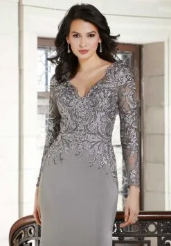 MGNY By Morilee 72611 Sequin Lace Mothers Gown -Outlet Prom Dresses Store F22 MGNY 72611 04 492x705