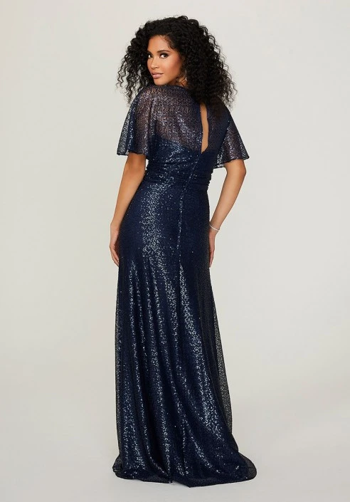 Morilee Madeline Gardner Morilee 21785 Glittering Flutter Sleeve Bridesmaid Dress 4 Morilee Madeline Gardner Morilee 21785 Glittering Flutter Sleeve Bridesmaid Dress - Image 2