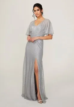 Morilee Madeline Gardner Morilee 21785 Glittering Flutter Sleeve Bridesmaid Dress 8 Morilee Madeline Gardner Morilee 21785 Glittering Flutter Sleeve Bridesmaid Dress -Outlet Prom Dresses Store F22 MLB 21785 03 492x705