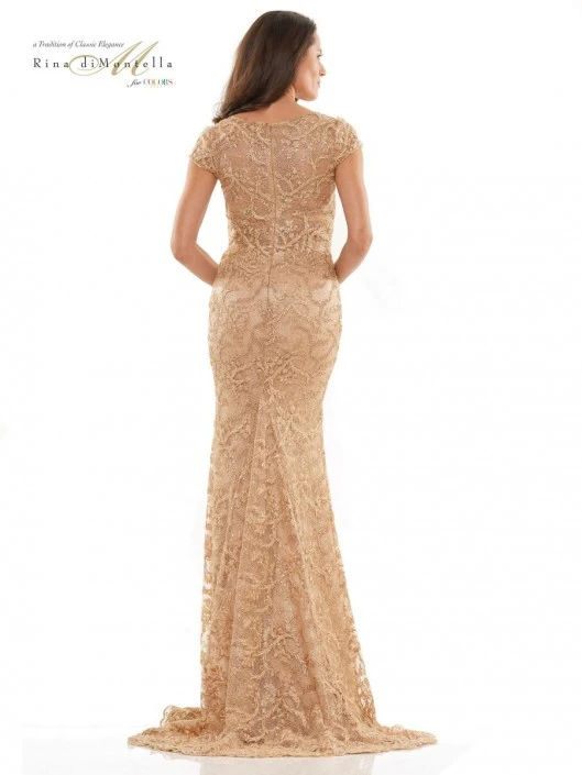 Rina Di Montella RD2803 Beaded Lace Mothers Gown 4 Rina Di Montella RD2803 Beaded Lace Mothers Gown - Image 2