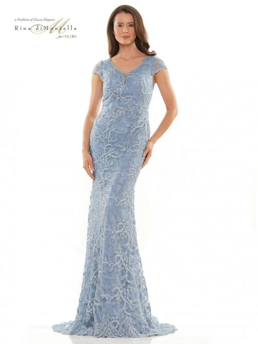 Rina Di Montella RD2803 Beaded Lace Mothers Gown 7 Rina Di Montella RD2803 Beaded Lace Mothers Gown - Image 5