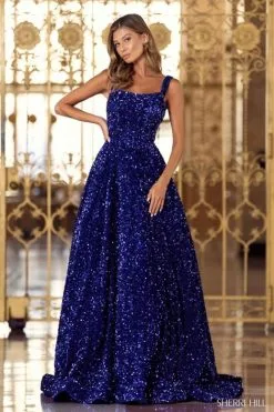 Sherri Hill 55093 A-Line Sequin Gown -Outlet Prom Dresses Store F22 SH 55093 03 470x705