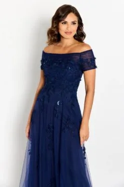 Cameron Blake By Mon Cheri Cameron Blake CB751 Feminine Off Shoulder Mothers Gown 9 Cameron Blake By Mon Cheri Cameron Blake CB751 Feminine Off Shoulder Mothers Gown -Outlet Prom Dresses Store F23 CB CB751 04 470x705