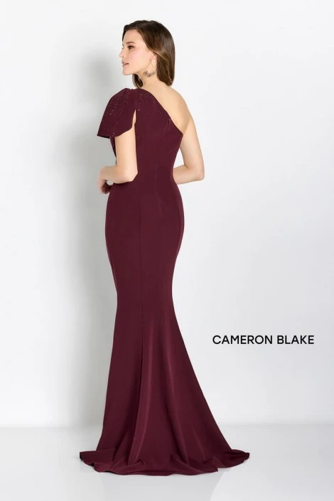 Cameron Blake By Mon Cheri Cameron Blake CB752 One Shoulder Mother Of Bride Gown 4 Cameron Blake By Mon Cheri Cameron Blake CB752 One Shoulder Mother Of Bride Gown - Image 2
