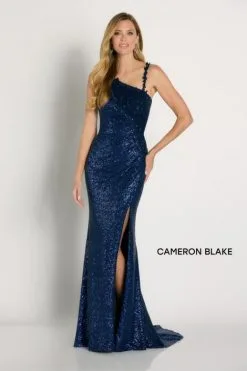 Cameron Blake By Mon Cheri Cameron Blake CB753 Sequin One Shoulder Gown 9 Cameron Blake By Mon Cheri Cameron Blake CB753 Sequin One Shoulder Gown -Outlet Prom Dresses Store F23 CB CB753 03 470x705