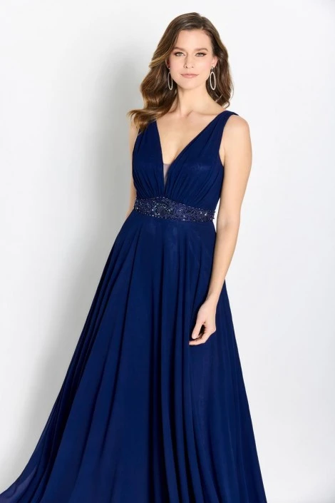 Cameron Blake By Mon Cheri Cameron Blake CB756 Removable Shoulder Drape Mothers Gown 7 Cameron Blake By Mon Cheri Cameron Blake CB756 Removable Shoulder Drape Mothers Gown - Image 5