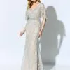 Ivonne D For Mon Cheri ID905 Delicate 3D Lace Gown -Outlet Prom Dresses Store ID905 Ivonne D for Mon Cheri Gown F22 503x705