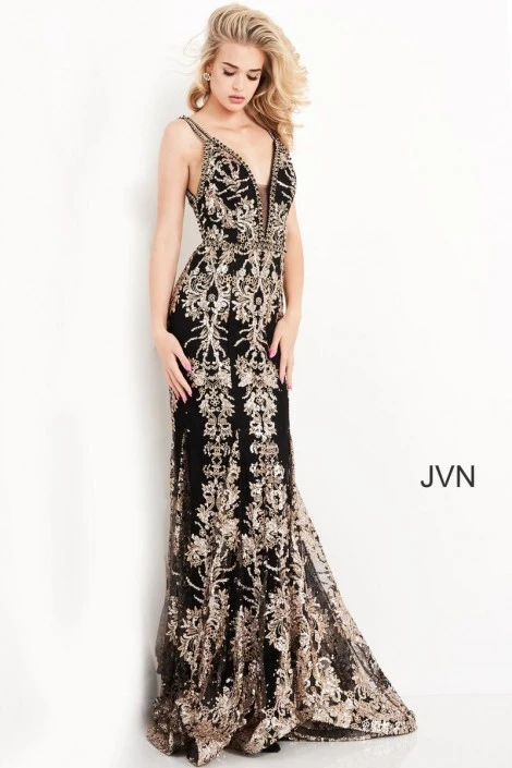 JVN By Jovani JVN04789 Stunning Embroidered Gown 3 JVN By Jovani JVN04789 Stunning Embroidered Gown