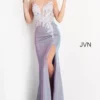 JVN By Jovani JVN06454 Waterfall Back Prom Gown