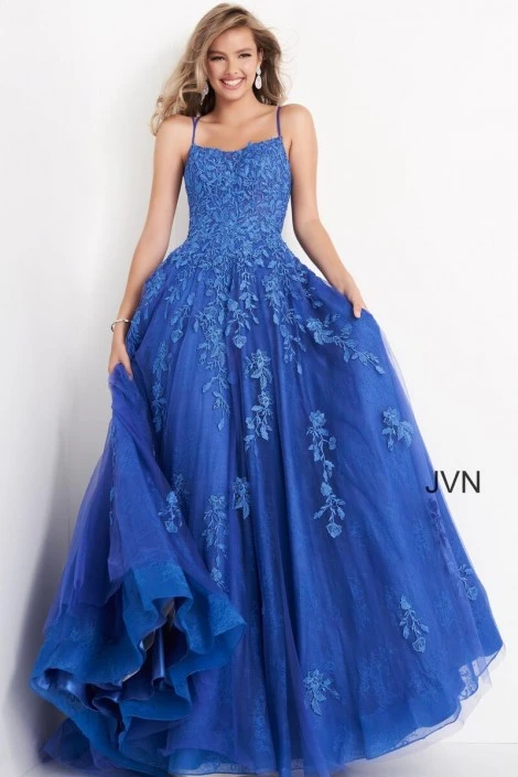 JVN By Jovani JVN06644 Embroidered Tulle Gown 3 JVN By Jovani JVN06644 Embroidered Tulle Gown