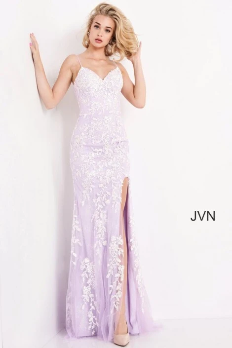 JVN By Jovani JVN06660 Dainty High Slit Gown 3 JVN By Jovani JVN06660 Dainty High Slit Gown