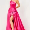 JVN By Jovani JVN07410 Ruffle One Shoulder Gown 1 JVN By Jovani JVN07410 Ruffle One Shoulder Gown -Outlet Prom Dresses Store JVN07410 JVN by Jovani Prom Dress S23 470x705