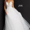 JVN By Jovani JVN07595 Feminine Embroidered Gown 2 JVN By Jovani JVN07595 Feminine Embroidered Gown -Outlet Prom Dresses Store JVN07595 JVN by Jovani Prom Dress S22 470x705
