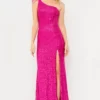 JVN By Jovani JVN08175 Feather One Shoulder Gown 1 JVN By Jovani JVN08175 Feather One Shoulder Gown -Outlet Prom Dresses Store JVN08175 JVN by Jovani Prom Dress S23 470x705