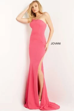 JVN By Jovani JVN08463 Asymmetric Neckline Gown