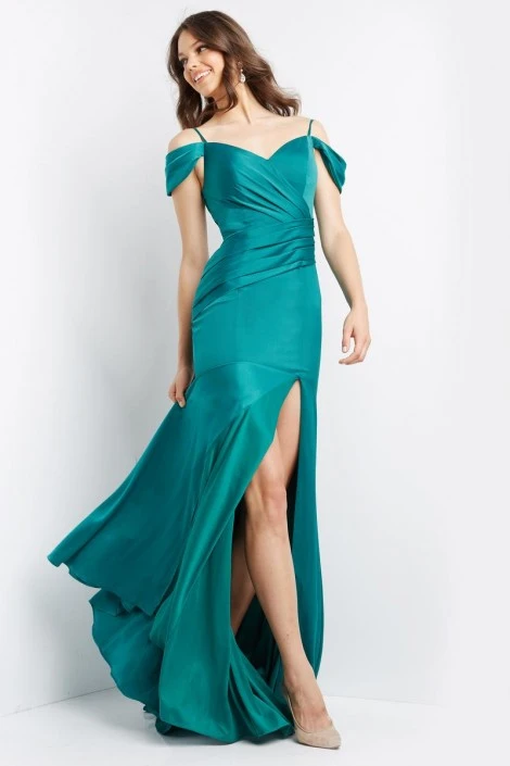 JVN By Jovani JVN08598 Pleated Off Shoulder Prom Dress 3 JVN By Jovani JVN08598 Pleated Off Shoulder Prom Dress