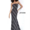 JVN By Jovani JVN1167 Asymmetric Glitter Prom Dress