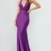 JVN By Jovani JVN23202 Ruched Waist Halter Gown 2 JVN By Jovani JVN23202 Ruched Waist Halter Gown -Outlet Prom Dresses Store JVN23202 JVN by Jovani Prom Dress S23 470x705