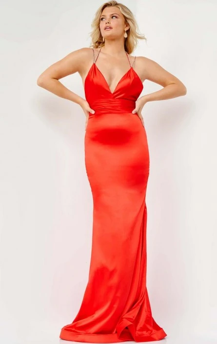 JVN By Jovani JVN3116 Beaded Strap Prom Dress 3 JVN By Jovani JVN3116 Beaded Strap Prom Dress