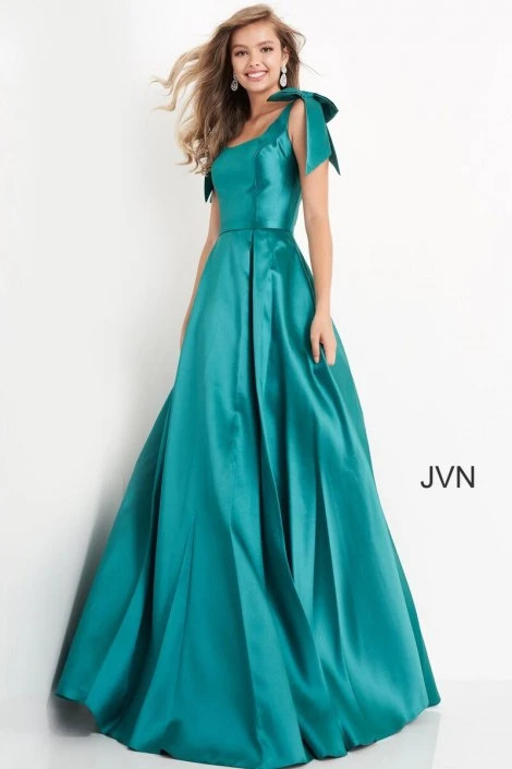JVN By Jovani JVN4449 Bow Shoulders Prom Dress 3 JVN By Jovani JVN4449 Bow Shoulders Prom Dress