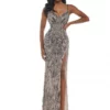 Glow By Colors Dress Glow By Colors K116 Sparkling Design Gown