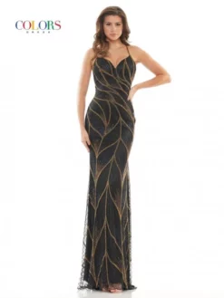 Glow By Colors Dress Glow By Colors K118 Elegant Shimmering Gown
