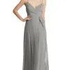 Dessy Lovely Lovely LB011 Maxi Wrap Chiffon Bridesmaid Dress