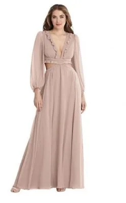 Dessy Lovely Lovely LB015 Flowing Long Sleeve Bridesmaid Dress