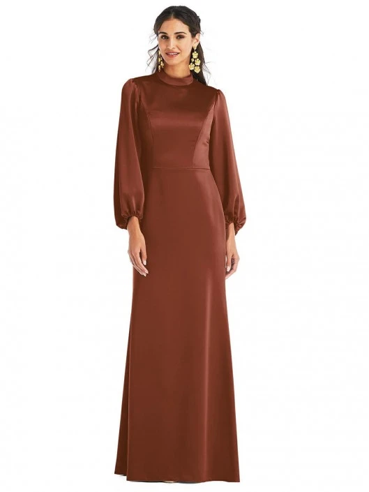 Dessy Lovely Lovely LB023 Long Sleeve Modest Bridesmaid Gown 3 Dessy Lovely Lovely LB023 Long Sleeve Modest Bridesmaid Gown
