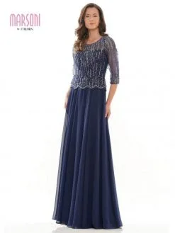 Marsoni By Colors M312 Beaded Chiffon Mothers Gown