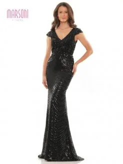 Marsoni By Colors M315 Sequin Evening Gown