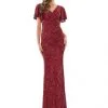 Marsoni By Colors M318 Flutter Sleeve Sequin Gown -Outlet Prom Dresses Store M318 Marsoni by Colors Gown S23 529x705