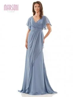 Marsoni By Colors M320 Draped Chiffon Mothers Gown