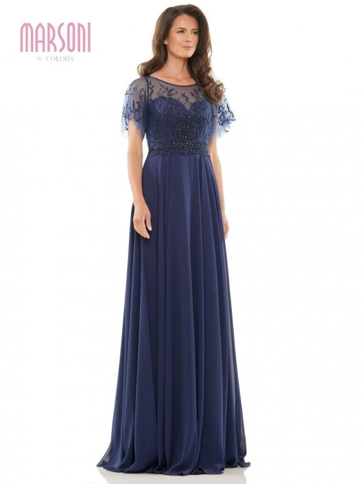 Marsoni By Colors M323 Beaded Illusion Mothers Gown 3 Marsoni By Colors M323 Beaded Illusion Mothers Gown