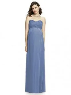 Dessy M426 Lux Chiffon Maternity Bridesmaid Dress