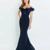 Montage By Mon Cheri Montage M538 Ruffle Off Shoulder Mothers Gown