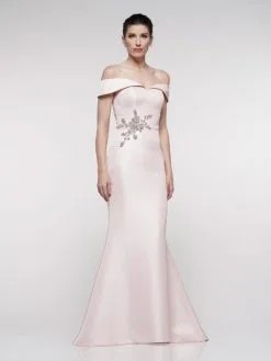 Marsoni By Colors MV1003 Off Shoulder Mothers Gown