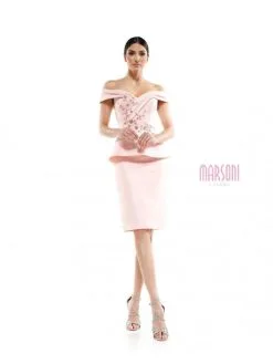 Marsoni By Colors Marsoni MV1059 Off Shoulder Cocktail Dress