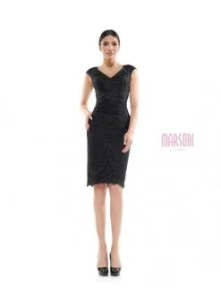 Marsoni By Colors Marsoni MV1063 Lace Short Mothers Dress