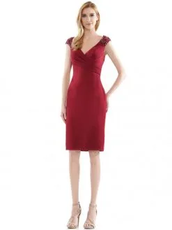 Marsoni By Colors Marsoni MV1109 Cowl Back Mothers Short Dress